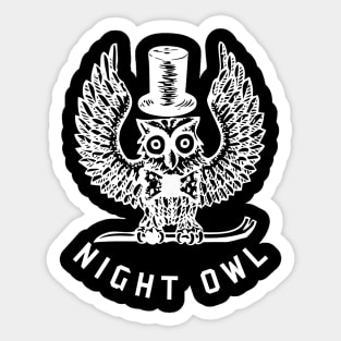 Night Owl - Wildlife-Sleep Is For The Weak - Hussle Sticker